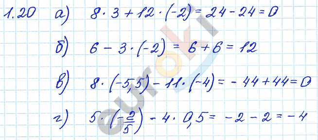 Алгебра 7 класс. ФГОС Мордкович, Александрова, Мишустина Задание 20