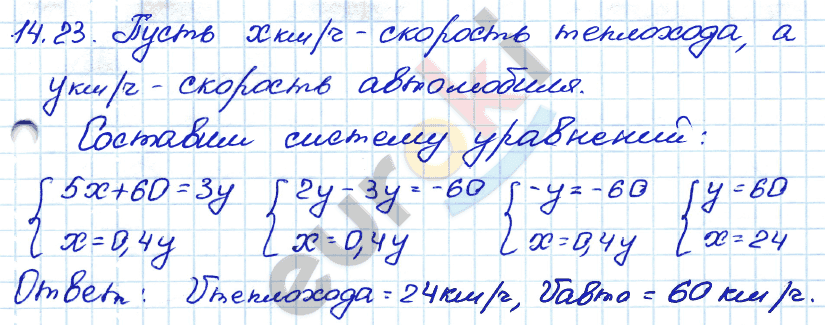 Алгебра 7 класс. ФГОС Мордкович, Александрова, Мишустина Задание 23