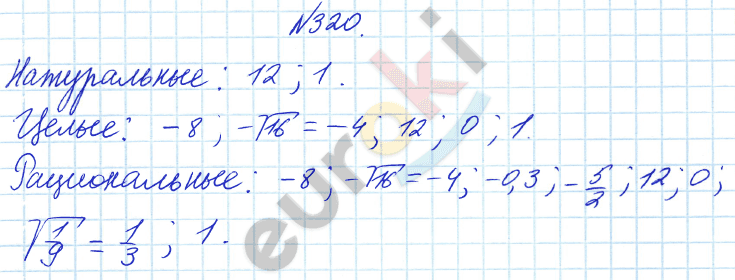 Алгебра 8 класс Алимов Задание 320