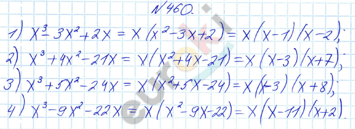 Алгебра 8 класс Алимов Задание 460