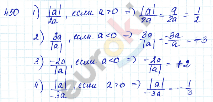 Алгебра 7 класс Алимов Задание 450