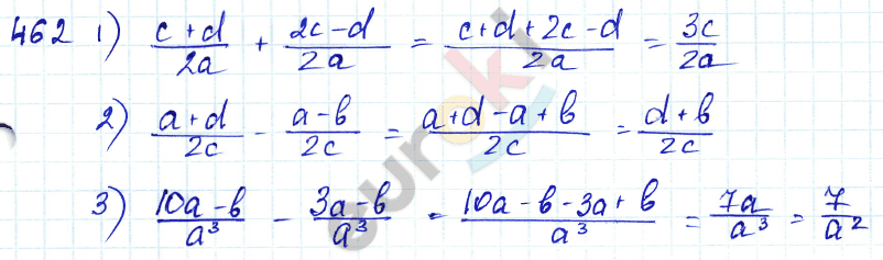 Алгебра 7 класс Алимов Задание 462