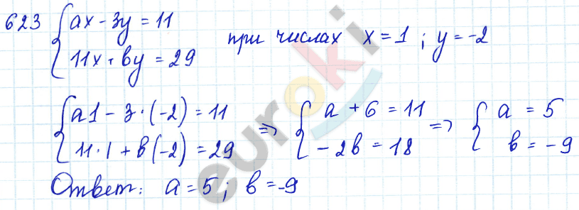 Алгебра 7 класс Алимов Задание 623