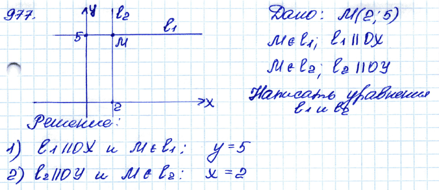 Геометрия 7 класс. ФГОС Атанасян Задание 977