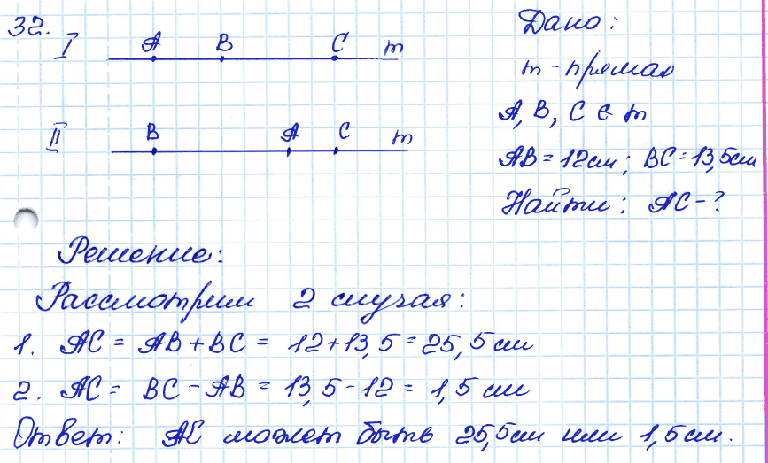 Геометрия 8 класс. ФГОС Атанасян Задание 32
