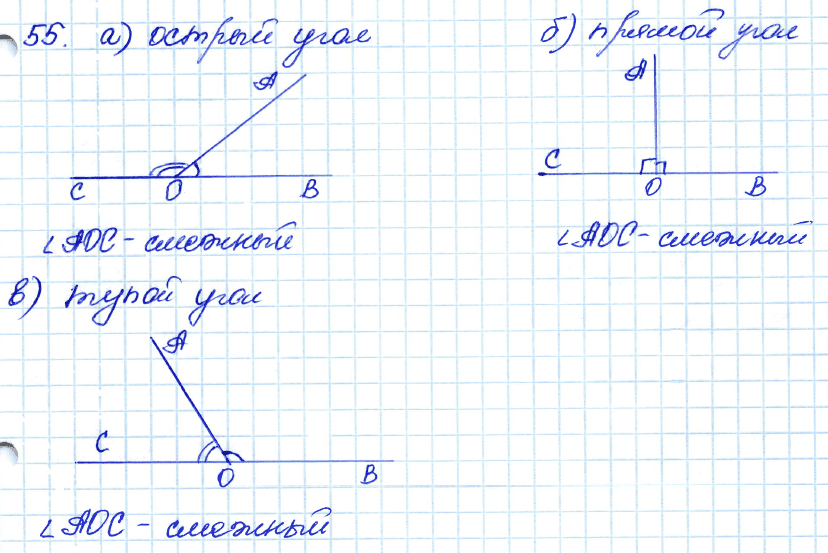 Геометрия 8 класс. ФГОС Атанасян Задание 55