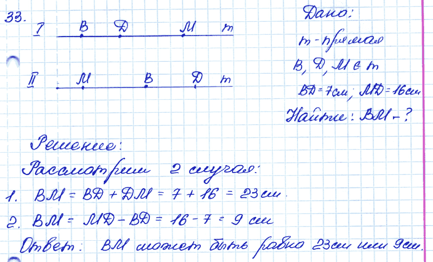 Геометрия 9 класс. ФГОС Атанасян Задание 33