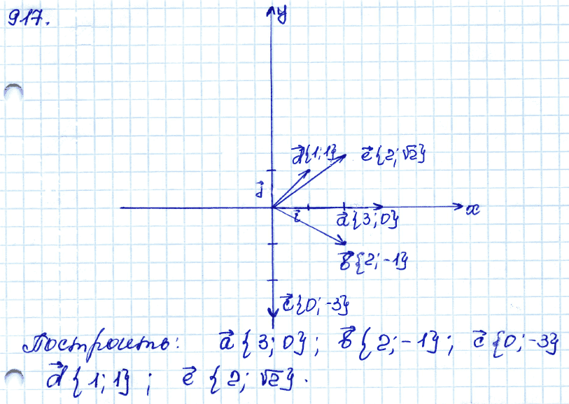 Геометрия 9 класс. ФГОС Атанасян Задание 917
