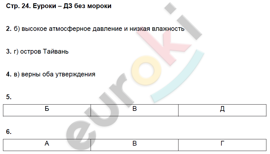 Рабочая тетрадь по географии 7 класс. Часть 1, 2. ФГОС Домагацких Страница 24