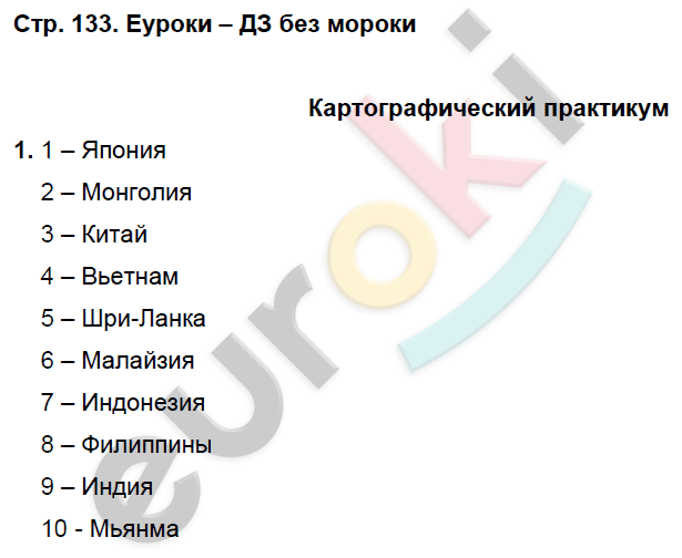 Рабочая тетрадь по географии 7 класс. Часть 1, 2. ФГОС Домагацких Страница 133