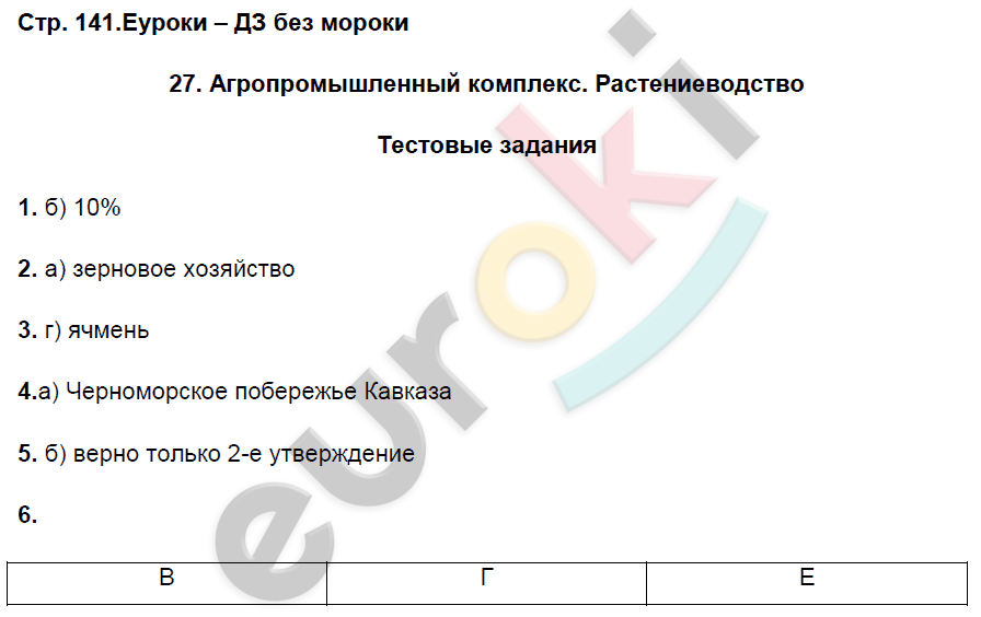 Рабочая тетрадь по географии 9 класс. Часть 1, 2. ФГОС Домогацких Страница 141