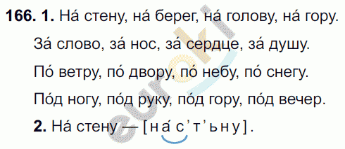 Русский язык 6 класс. ФГОС Разумовская Задание 166