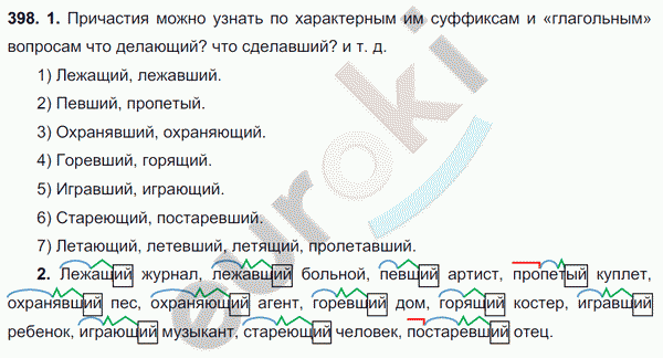 Русский язык 6 класс. ФГОС Разумовская Задание 398