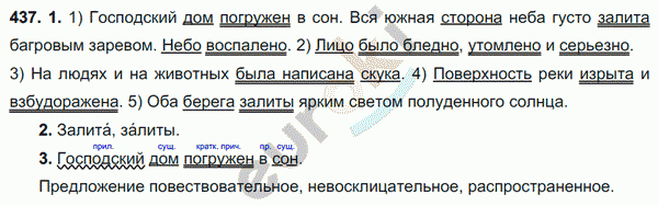 Русский язык 6 класс. ФГОС Разумовская Задание 437