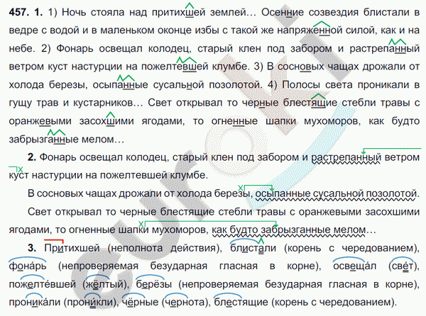 Русский язык 6 класс. ФГОС Разумовская Задание 457