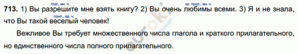 Русский язык 6 класс. ФГОС Разумовская Задание 713