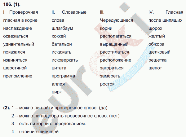 Русский язык 7 класс. ФГОС Разумовская Задание 106
