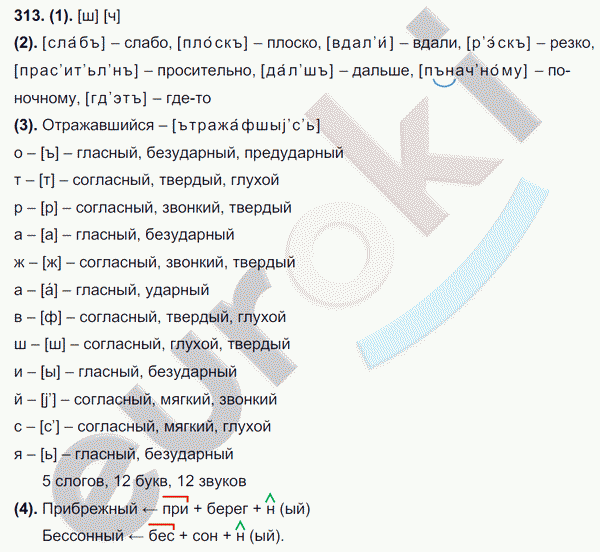 Русский язык 7 класс. ФГОС Разумовская Задание 313