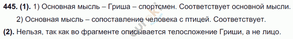 Русский язык 7 класс. ФГОС Разумовская Задание 445