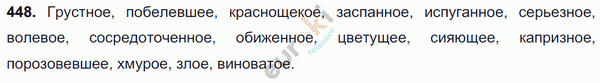 Русский язык 7 класс. ФГОС Разумовская Задание 448