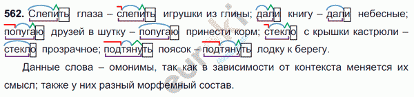 Русский язык 7 класс. ФГОС Разумовская Задание 562