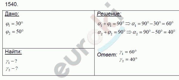 Физика 7 класс. Сборник задач Лукашик, Иванова Задание 1540
