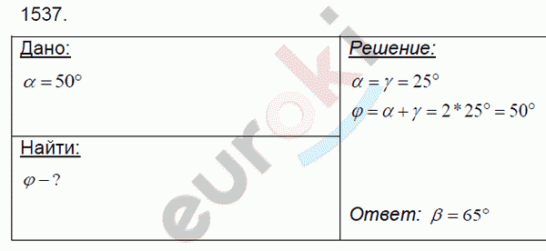 Физика 8 класс. Сборник задач Лукашик, Иванова Задание 1537