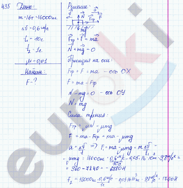 Физика 8 класс. Сборник задач Лукашик, Иванова Задание 435