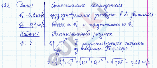 Физика 9 класс. Сборник задач Лукашик, Иванова Задание 122