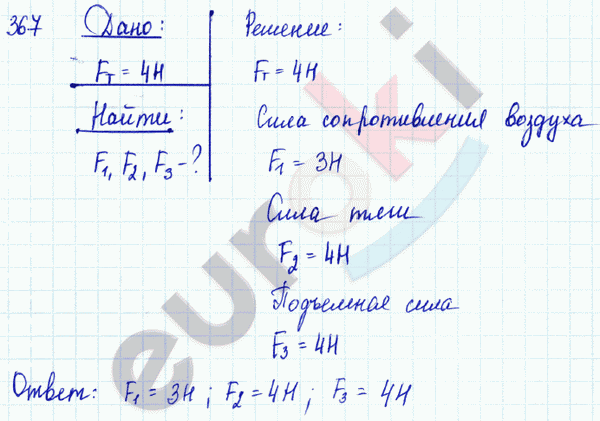 Физика 9 класс. Сборник задач Лукашик, Иванова Задание 367