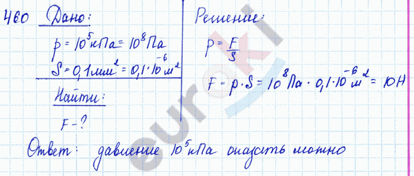 Физика 9 класс. Сборник задач Лукашик, Иванова Задание 460