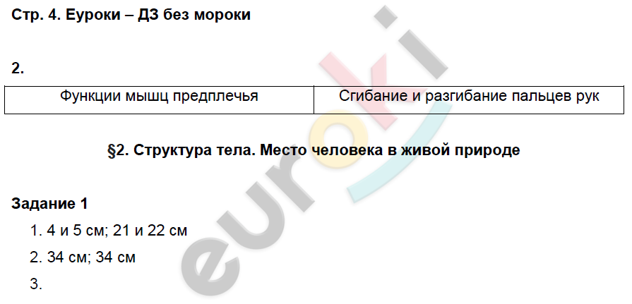 Рабочая тетрадь по биологии 8 класс. Часть 1, 2. ФГОС Маш, Драгомилов Страница 4