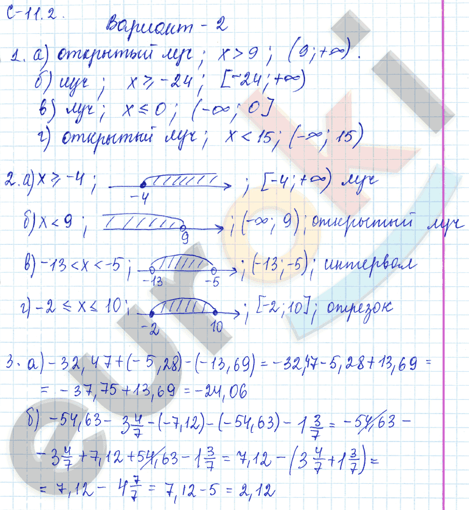 Самостоятельные работы по математике 6 класс. ФГОС Зубарева, Лепешонкова Вариант 2