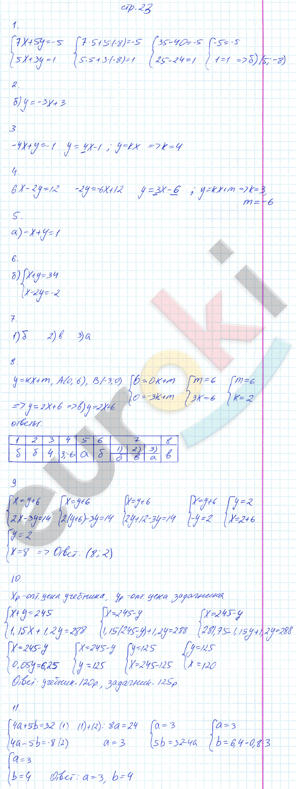 Проверочные работы по алгебре 7 класс. ФГОС Александрова Вариант 2