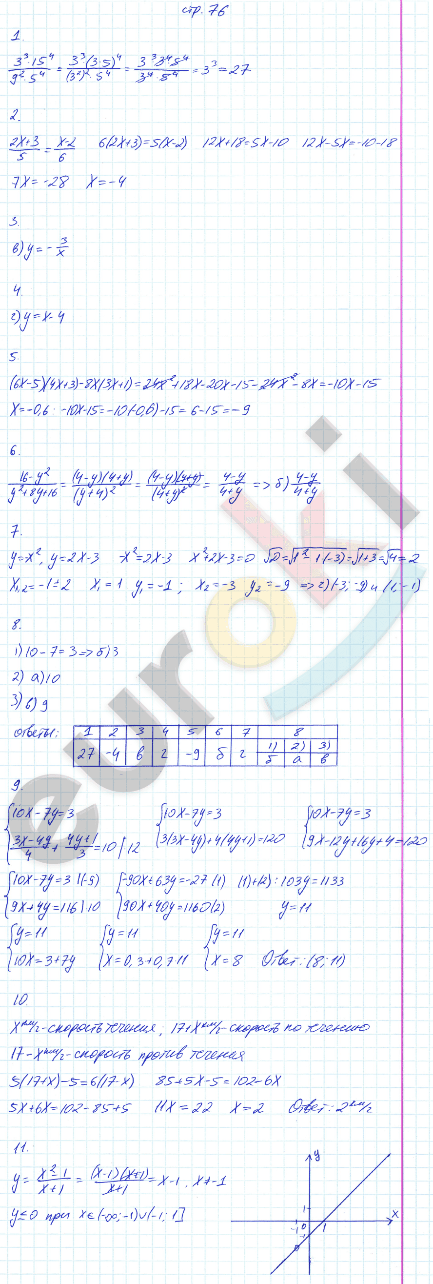 Проверочные работы по алгебре 7 класс. ФГОС Александрова Вариант 4