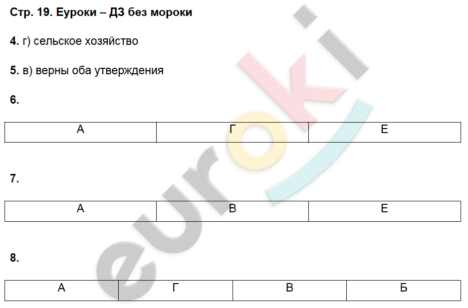 Рабочая тетрадь по географии 8 класс. Часть 1, 2. ФГОС Домогацких Страница 19