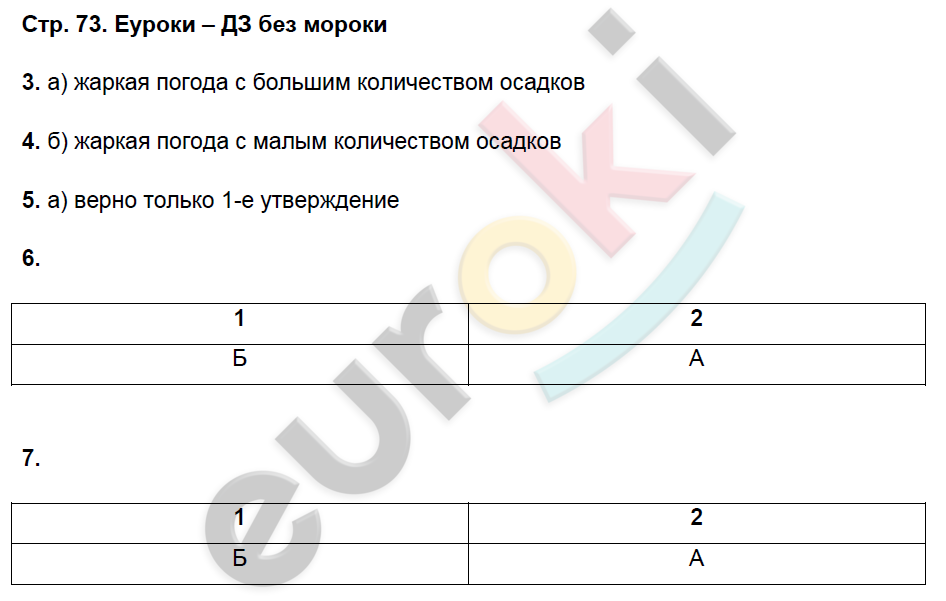 Рабочая тетрадь по географии 8 класс. Часть 1, 2. ФГОС Домогацких Страница 73