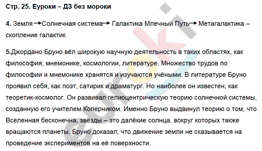 Рабочая тетрадь по географии 5 класс. ФГОС Сонин, Курчина Страница 25