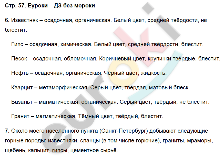 Рабочая тетрадь по географии 6 класс. ФГОС Герасимова, Карташева, Курчина Страница 57