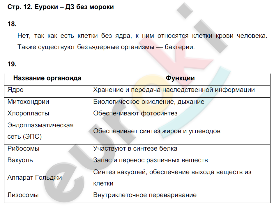 Технологическая карта урока по биологии 6 класс фгос сонин