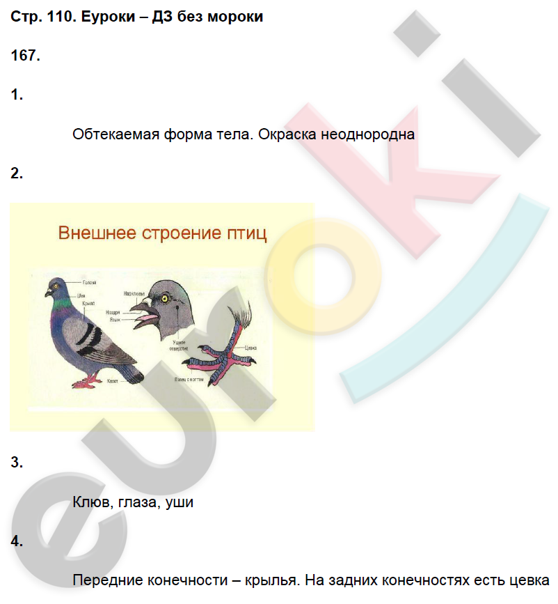 Рабочая тетрадь по биологии 8 класс. ФГОС Захаров, Сонин Страница 110