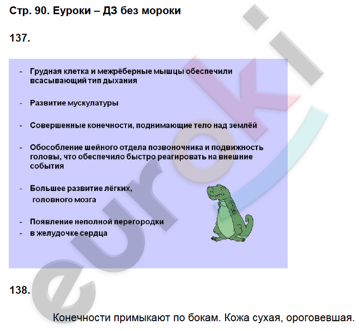 Рабочая тетрадь по биологии 8 класс. ФГОС Захаров, Сонин Страница 90