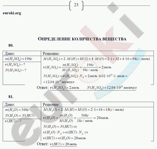 Рабочая тетрадь по химии 8 класс. ФГОС Габрусева Страница 23