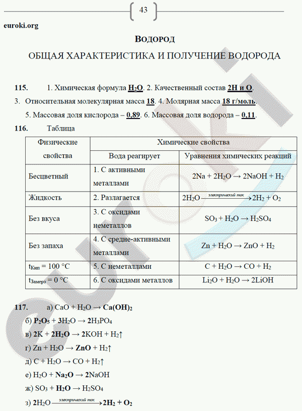 Рабочая тетрадь по химии 8 класс. ФГОС Габрусева Страница 43