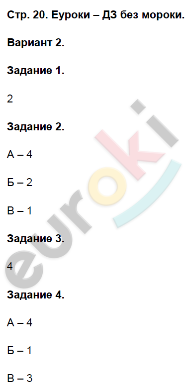 Контрольные работы по истории России 8 класс. ФГОС Артасов Страница 20