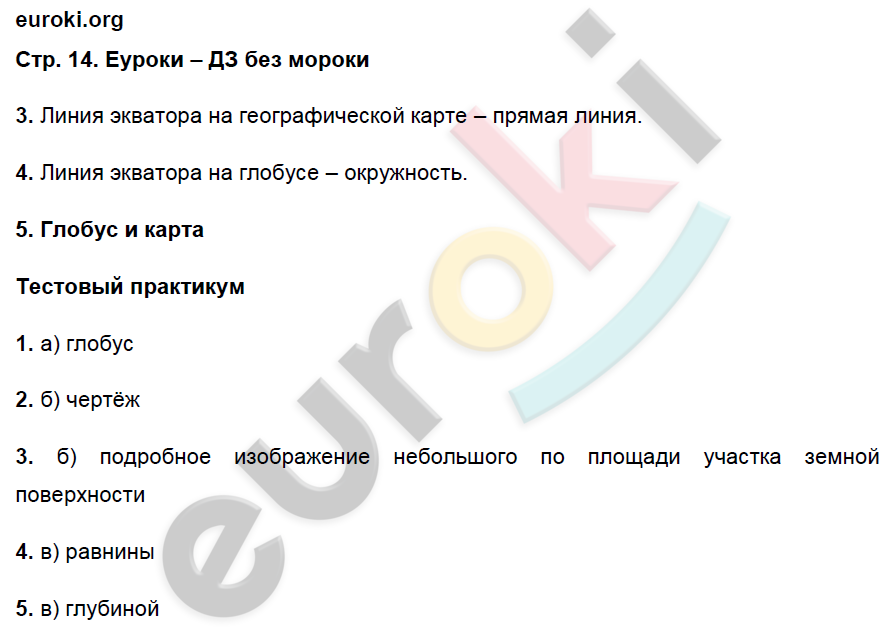 Тетрадь-практикум по географии 5 класс Молодцов Страница 14