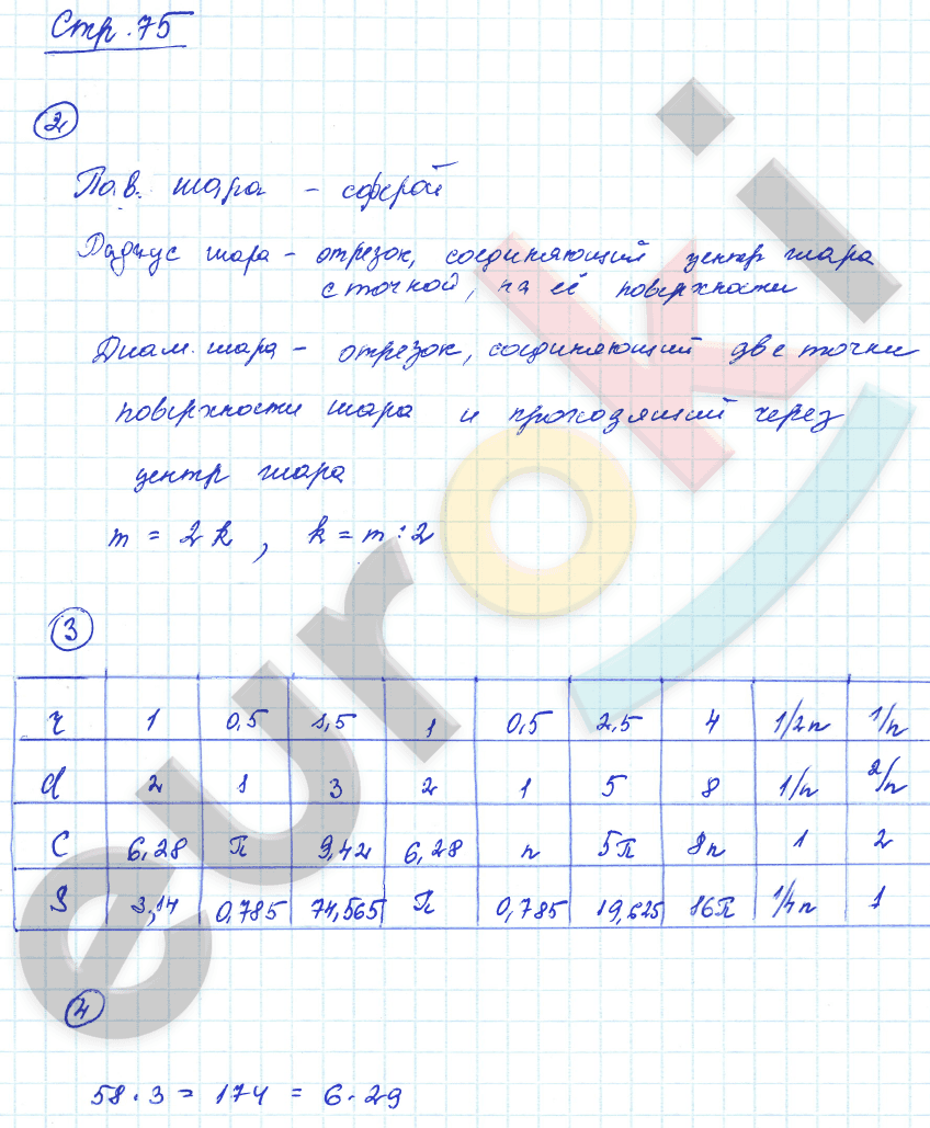 Рабочая тетрадь по математике 6 класс. Часть 1, 2. ФГОС Рудницкая Страница 75