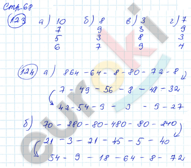 Рабочая тетрадь по математике 3 класс. Часть 1, 2. ФГОС Истомина, Редько Страница 68