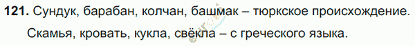 Русский язык 6 класс. Часть 1, 2. ФГОС Баранов, Ладыженская Задание 121