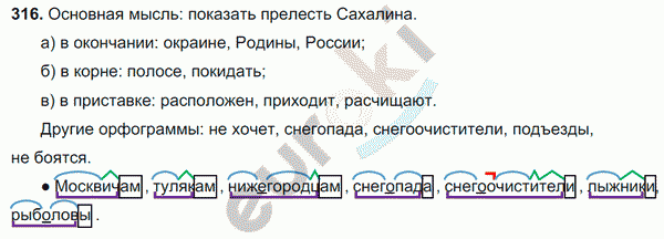 Русский язык 6 класс. Часть 1, 2. ФГОС Баранов, Ладыженская Задание 316